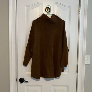 Brown tunic sweater